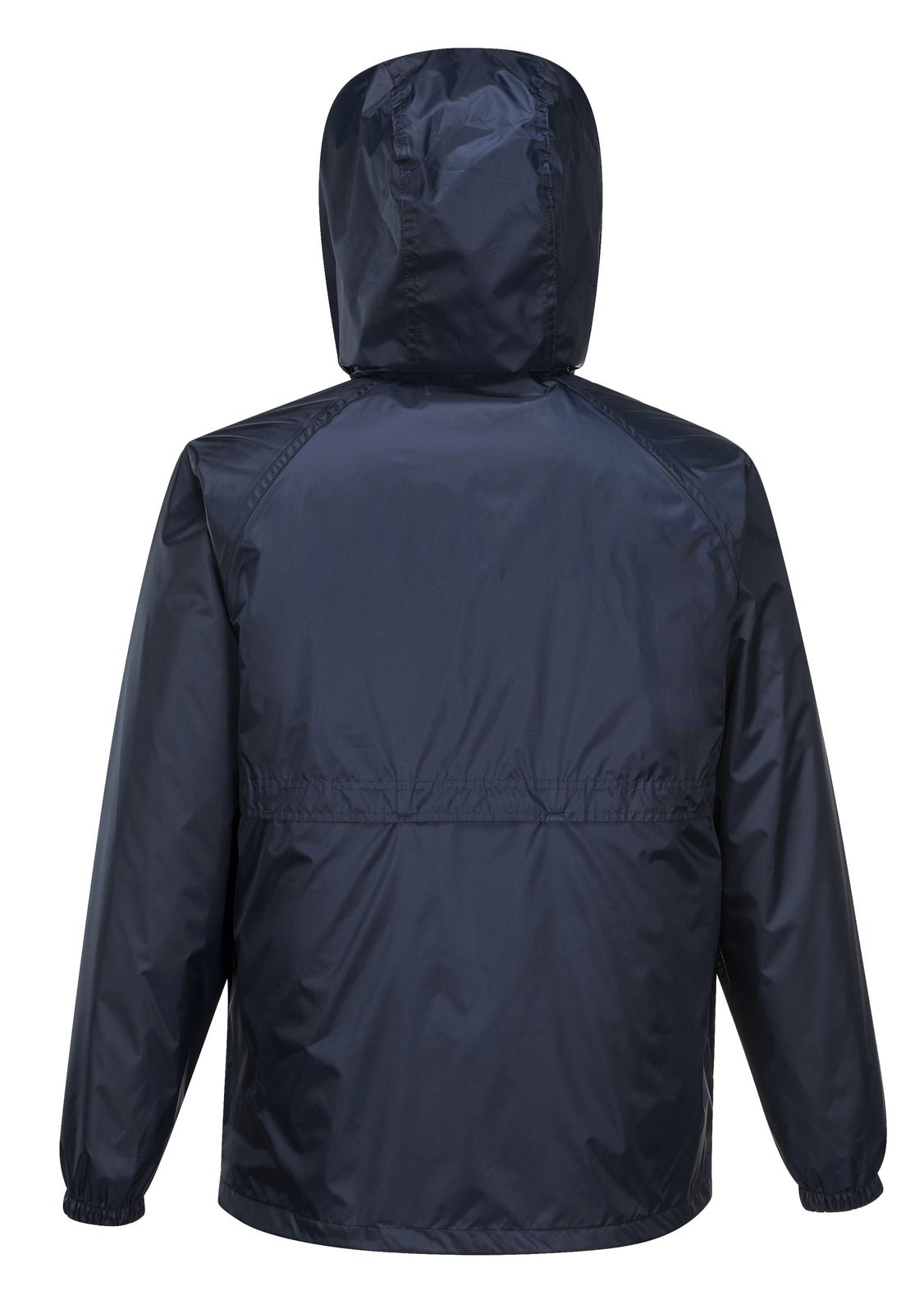 HUSKI STRATUS RAIN JACKET Waterproof Workwear Concealed Hood Windproof Packable - Navy Blue - S 5