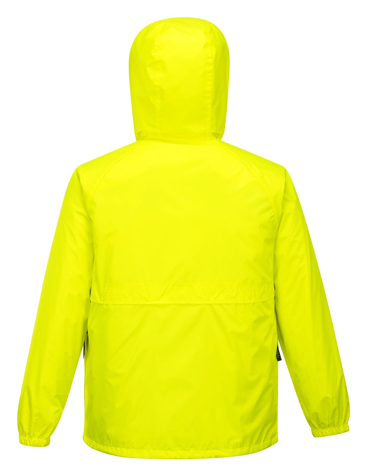 HUSKI STRATUS RAIN JACKET Waterproof Workwear Concealed Hood Windproof Packable - Yellow Fluro - 5XL 5