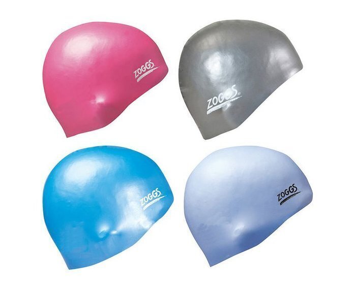 Zoggs Easy Fit Silicone Swim Cap Swimming Silicone Hat - Solid Assorted Colours 7