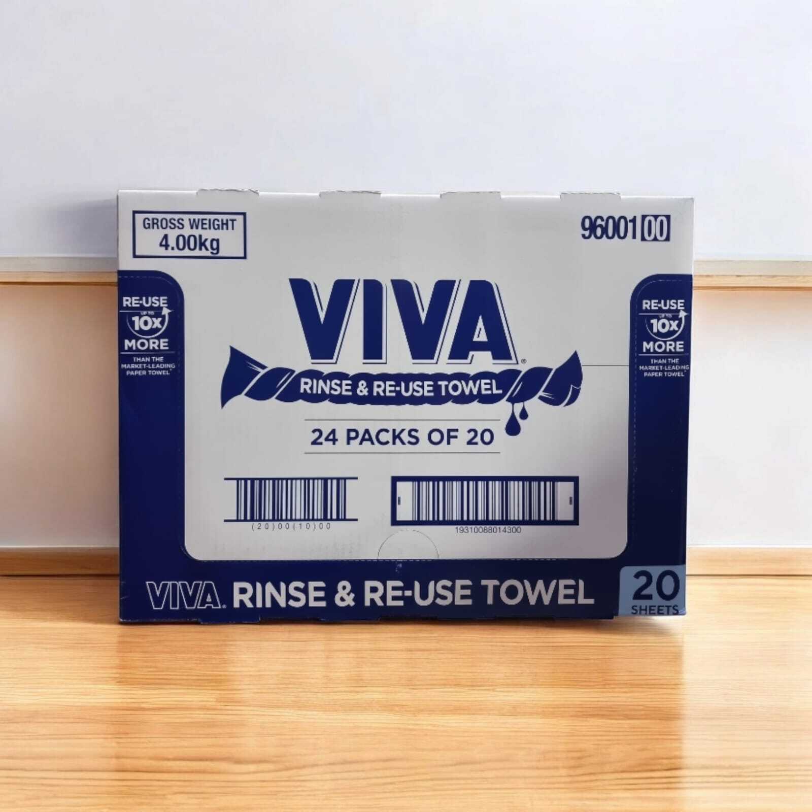 480x Viva Paper Towel Rinse & Re-Use Towel Reusable 20 Sheets x 24 Packs Bulk Box 3