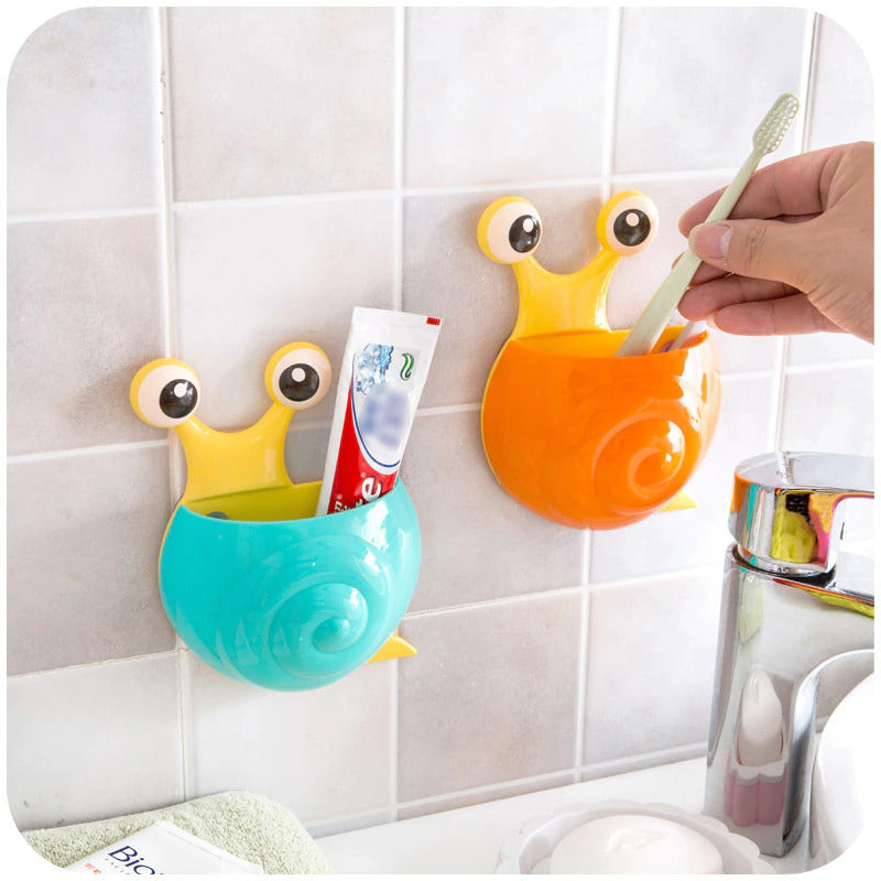 Happy Holders Toothbrush Holder Snail Bathroom Tooth Brush - Assorted Colours 4