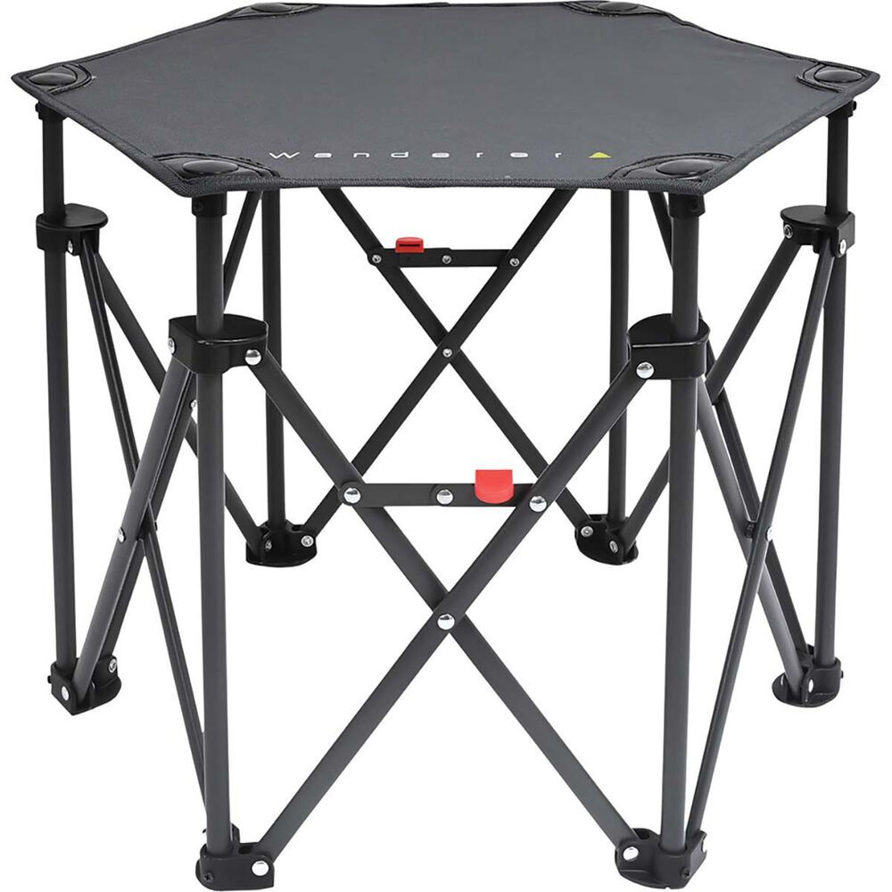 Wanderer Hex Small Quad Foldable Table Camping Fishing Outdoors 3
