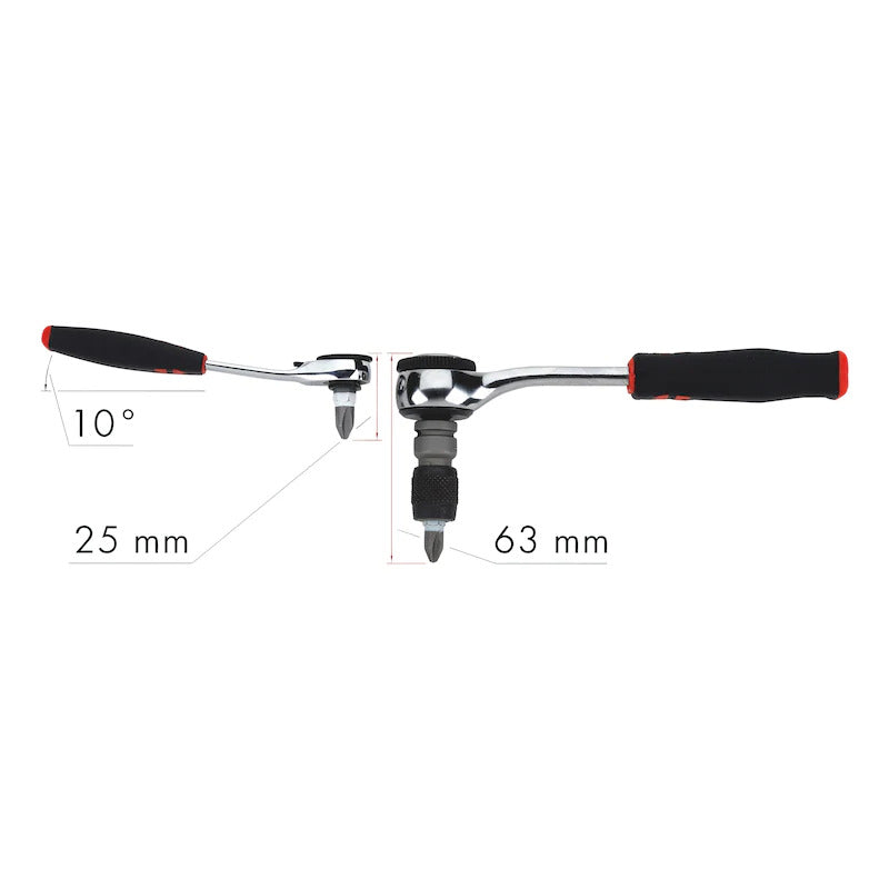 23pcs 1/4" Socket Wrench Assortment Set Ratchet in Metal Box 5