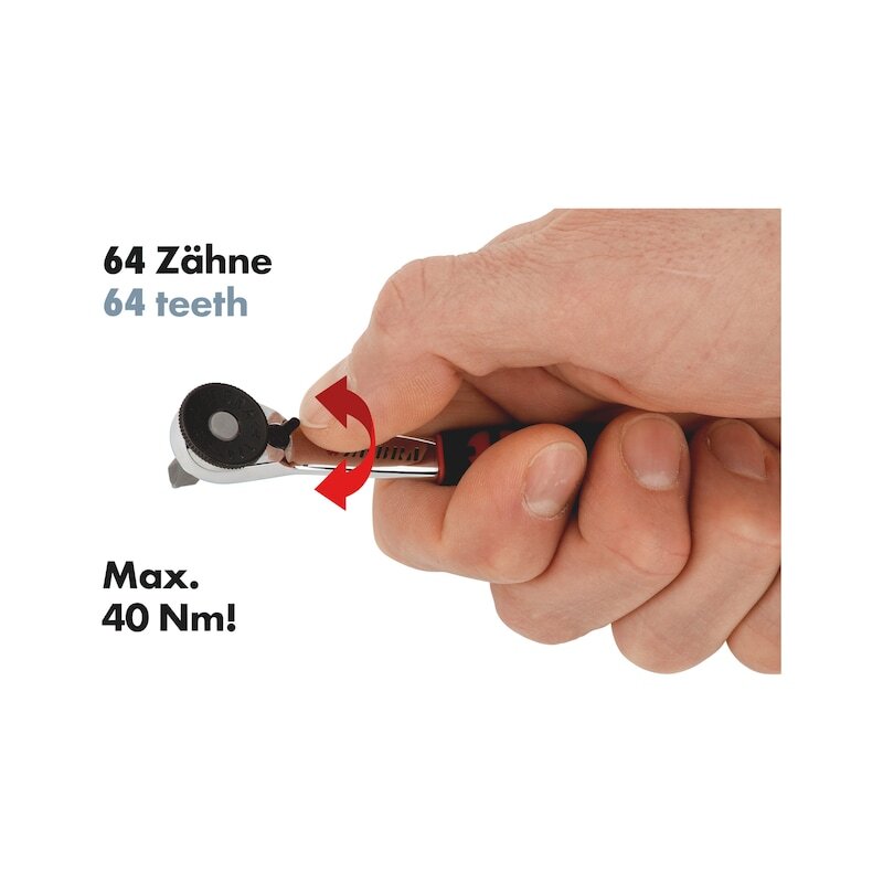 23pcs 1/4" Socket Wrench Assortment Set Ratchet in Metal Box 9