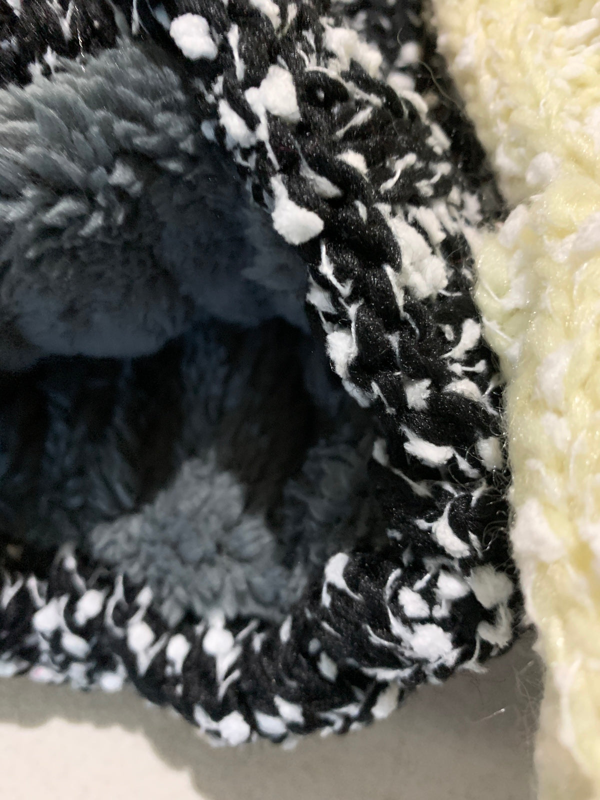 Womens Thick Knit Beanie Winter Fleece Lined Hat Warm Faux Fur Pom Striped Ski 4