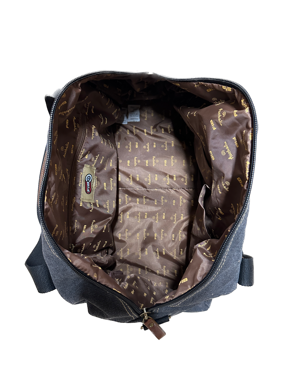 FIB 52cm Canvas Travel Duffle Bag Casual Duffel - Black 4