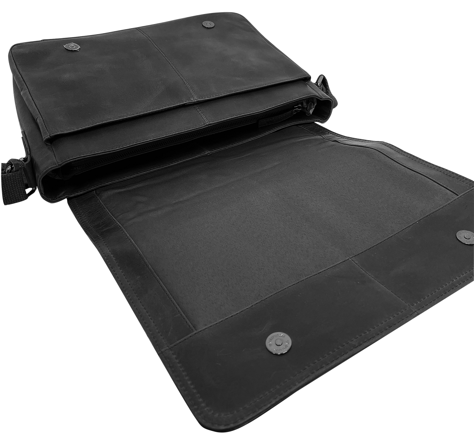 Futura Mens Laptop Messenger Sling Bag School Work Shoulder Strap - Black 3