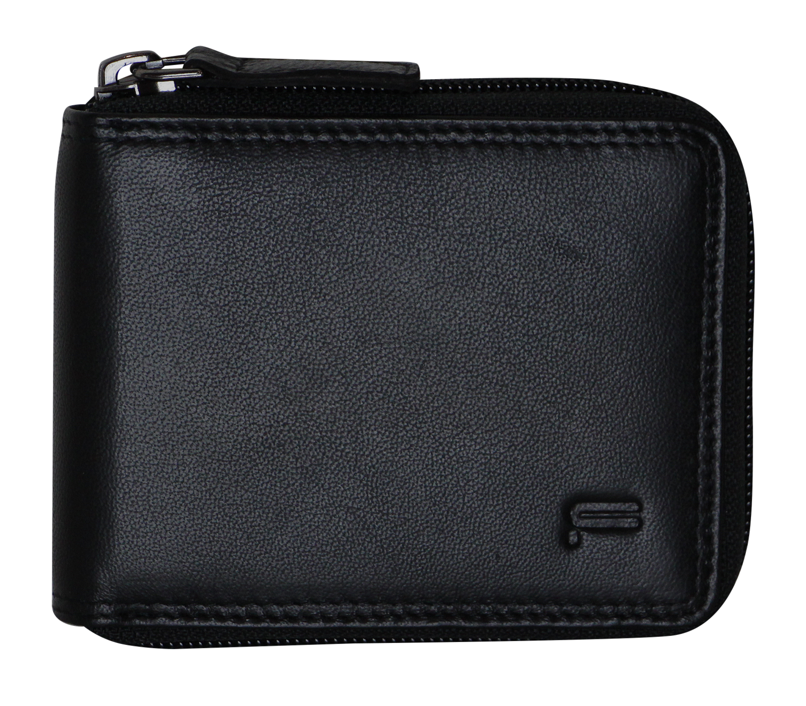 Futura Mens Zip Around Leather Wallet RFID Gift - Black 3