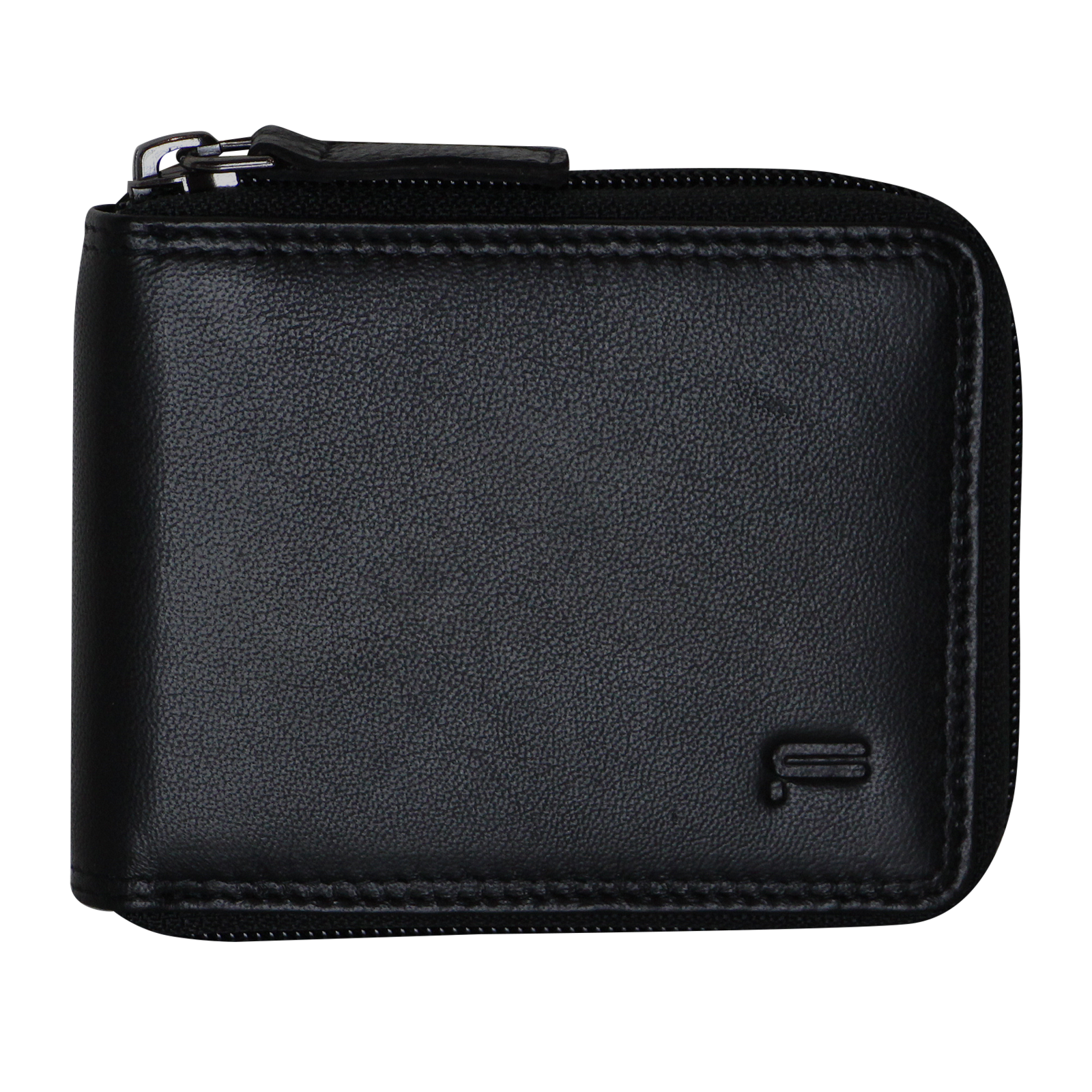 Futura Mens Zip Around Leather Wallet RFID Gift - Black 5