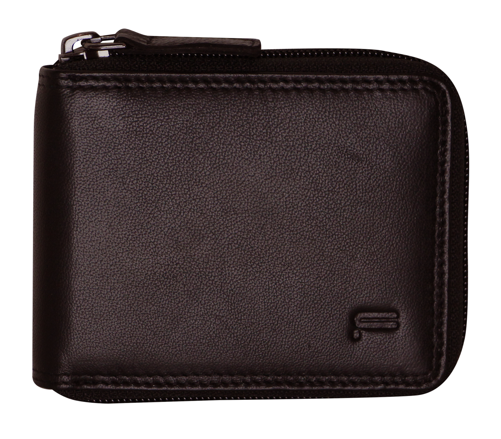 Futura Mens RFID Protected Genuine Leather Wallet Zip Around - Brown 3