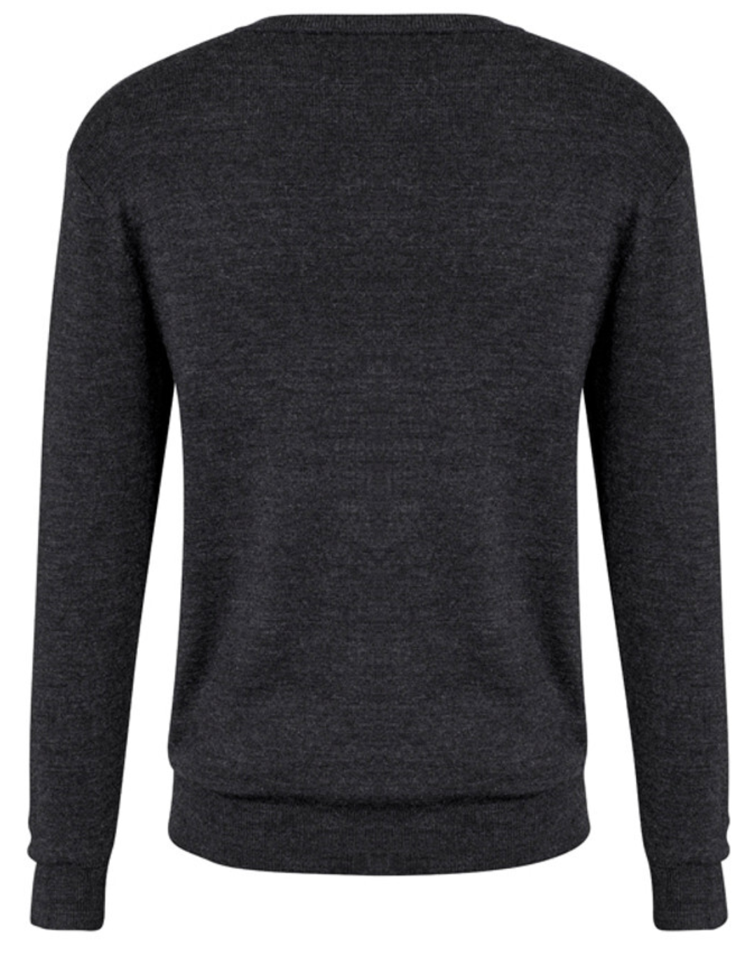 Mens Advatex Varesa Wool Pullover Jumper Cardigan V Neck - Charcoal - S 4