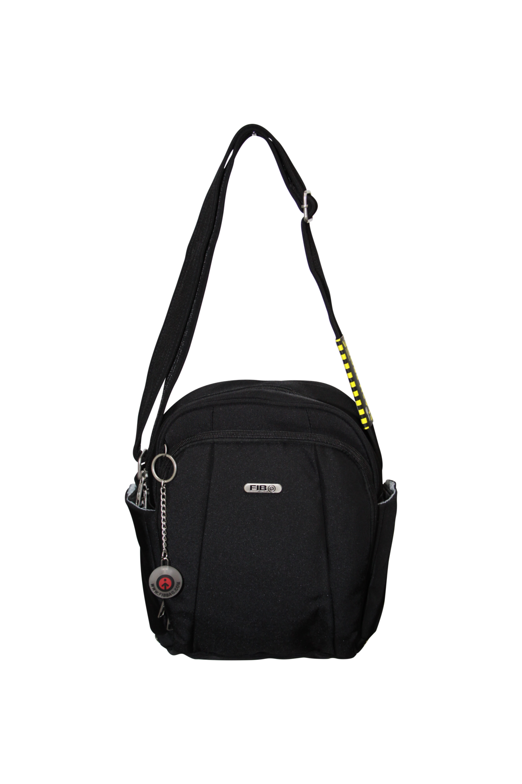 FIB Mens Tablet Crossover Bag Shoulder Strap Travel Wallet - Black 3