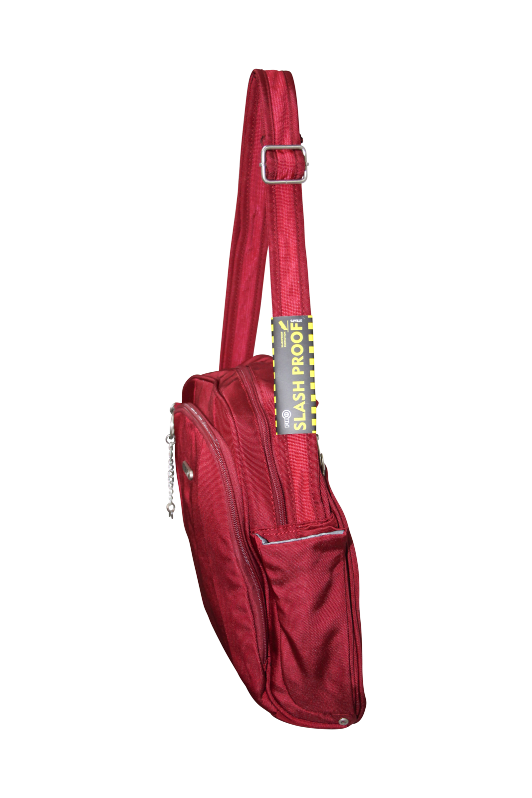 FIB Mens Tablet Crossover Bag Shoulder Strap Crossbody Satchel Travel - Burgundy 4