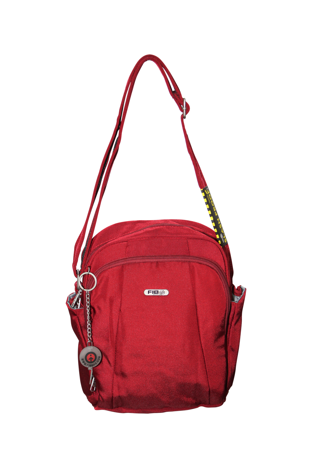 FIB Mens Tablet Crossover Bag Shoulder Strap Crossbody Satchel Travel - Burgundy 6