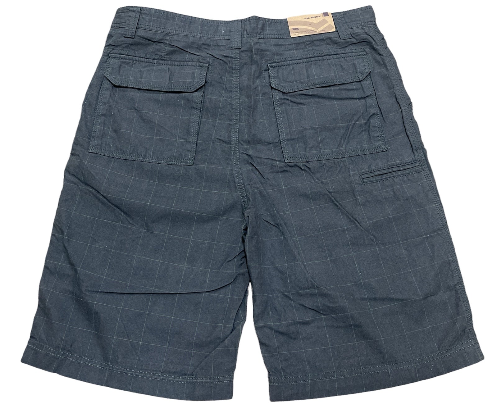 Mens 100% Cotton Summer Shorts - Check Grey - M/32 3