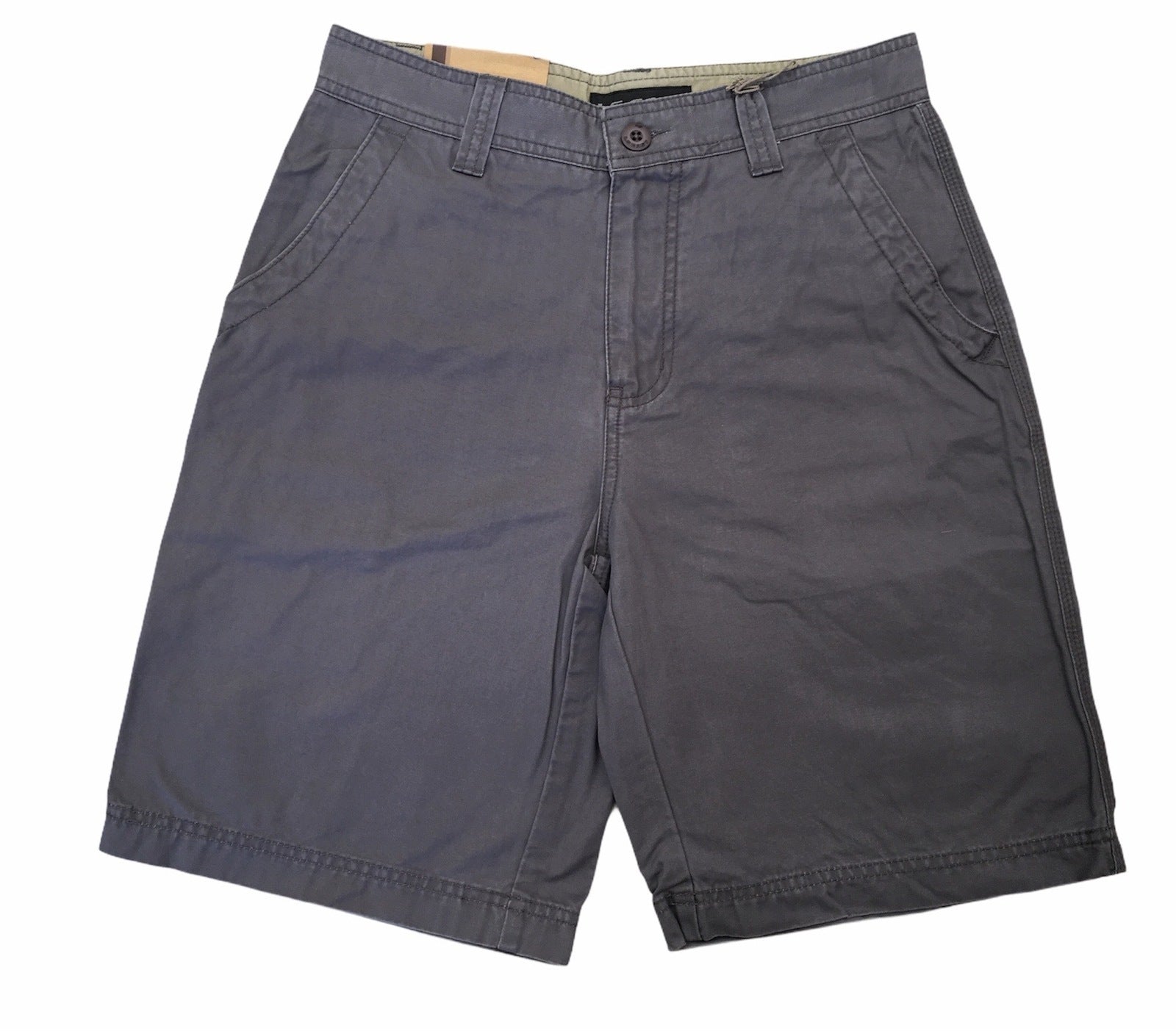Mens 100% Cotton Drill Shorts Summer Casual Quality - Grey - XL/36 3