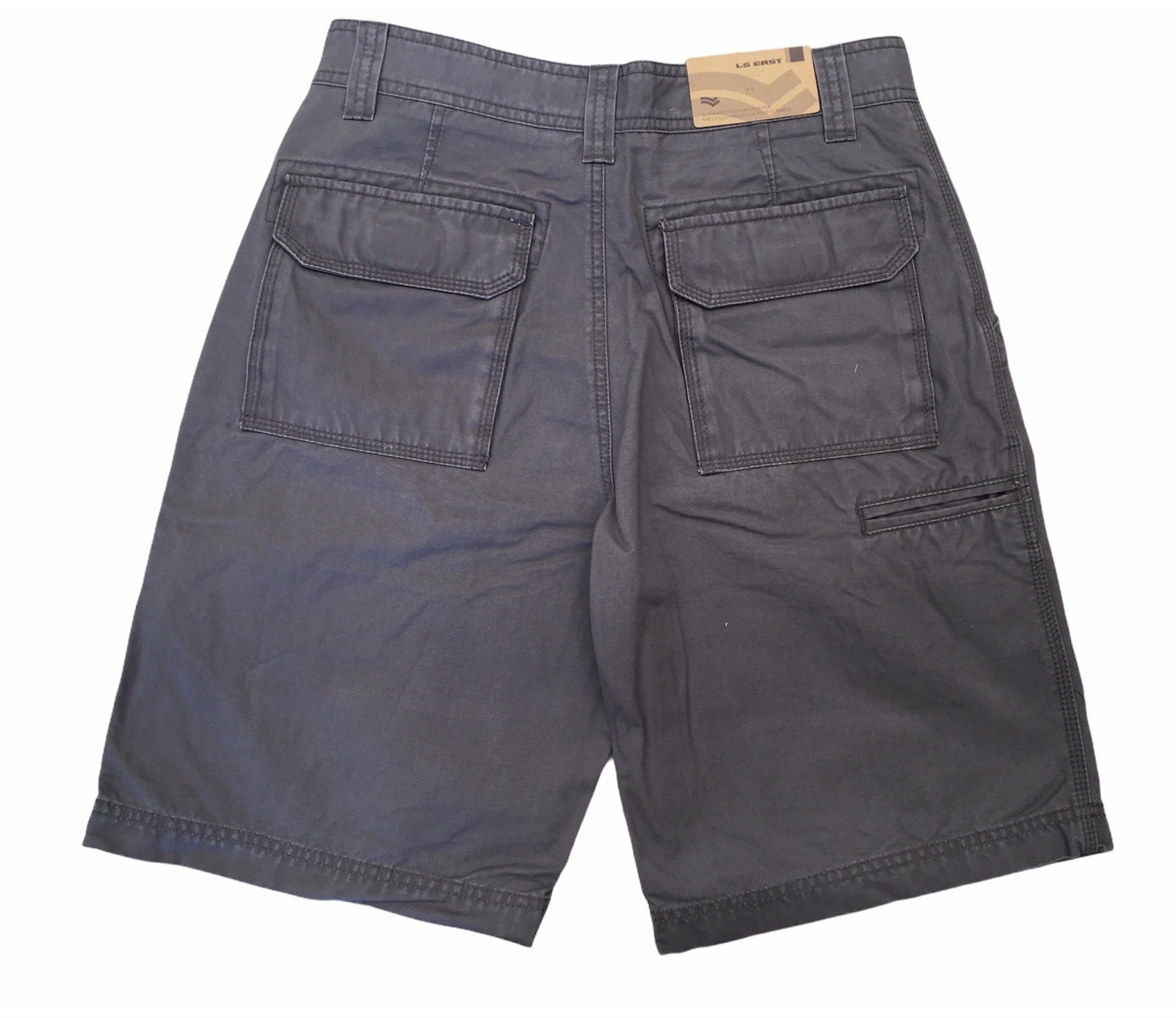 Mens 100% Cotton Drill Shorts Summer Casual Quality - Grey - XL/36 4