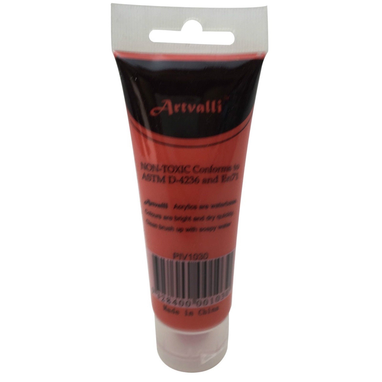 ARTISTS ACRYLIC PAINT Craft 75ml Tube Non Toxic Paints Water Based - Brilliant Red 4