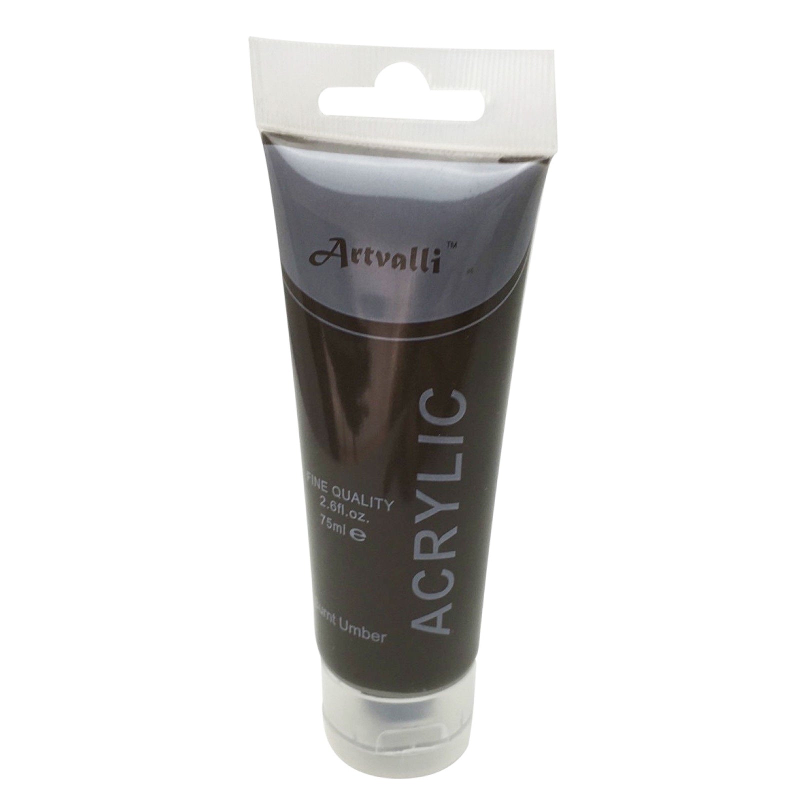 ARTISTS ACRYLIC PAINT Craft 75ml Tube Non Toxic Paints Water Based - Burnt Umber 3