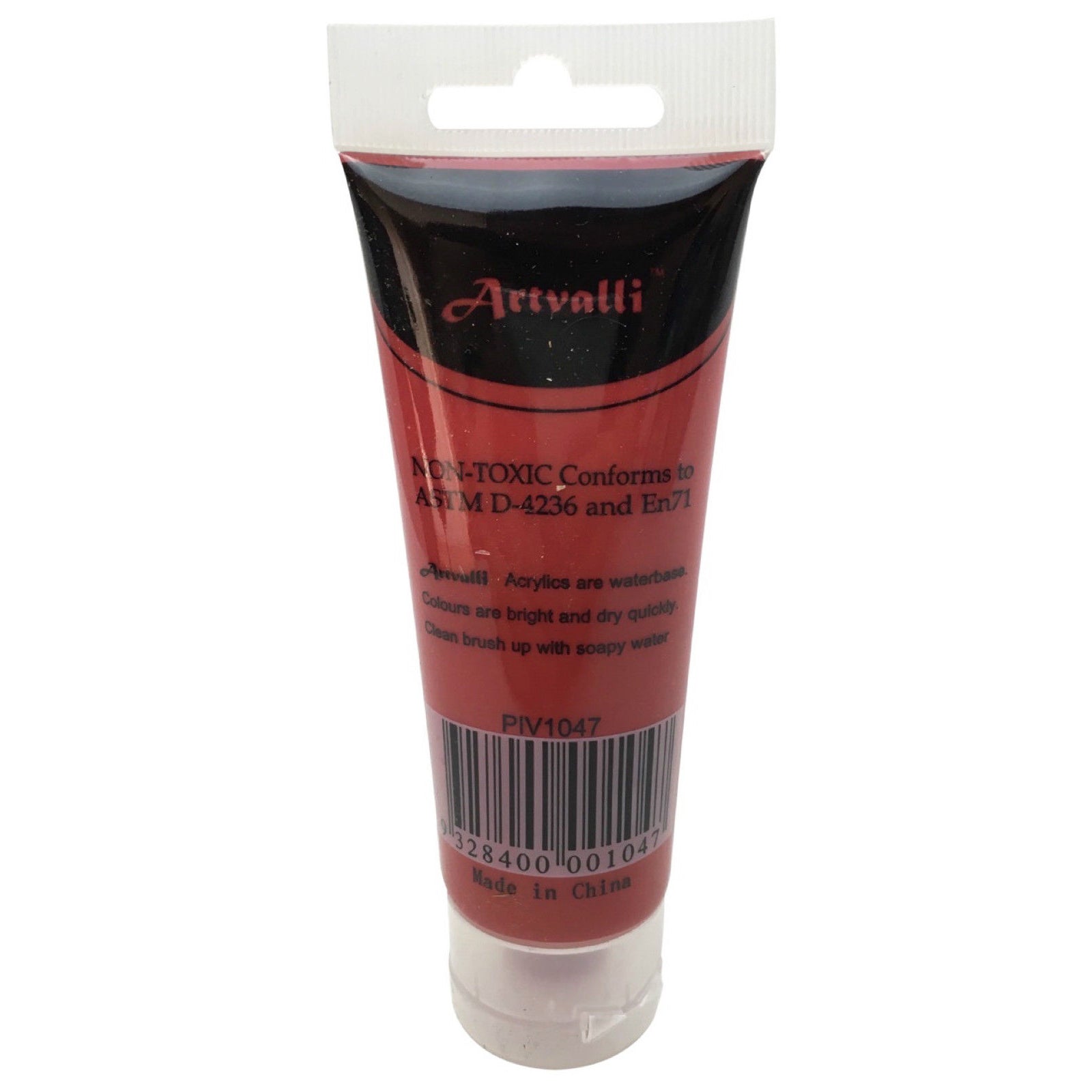 ARTISTS ACRYLIC PAINT Craft 75ml Tube Non Toxic Paints Water Based - Carmine Red 4