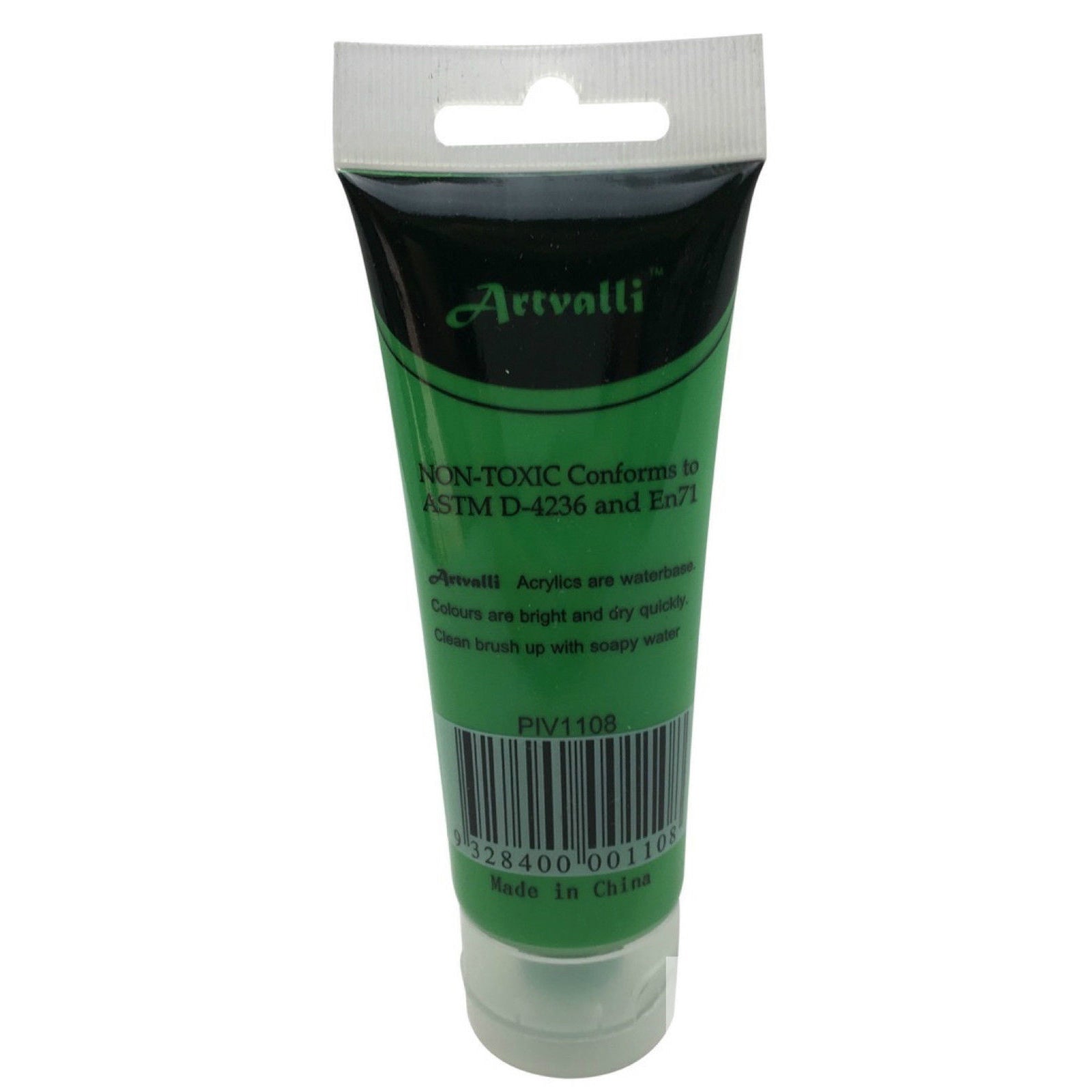 ARTISTS ACRYLIC PAINT Craft 75ml Tube Non Toxic Paints Water Based - Light Green 4