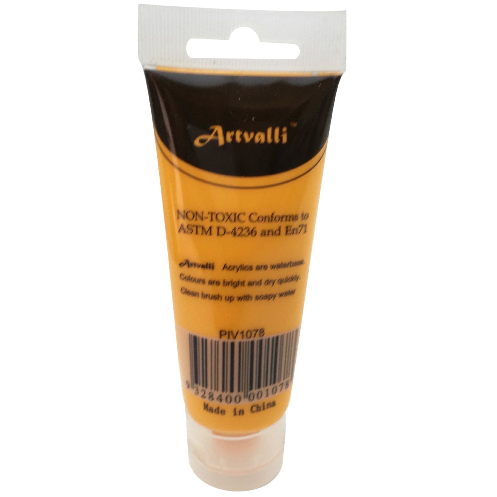 ARTISTS ACRYLIC PAINT Craft 75ml Tube Non Toxic Paints Water Based - Medium Yellow 4