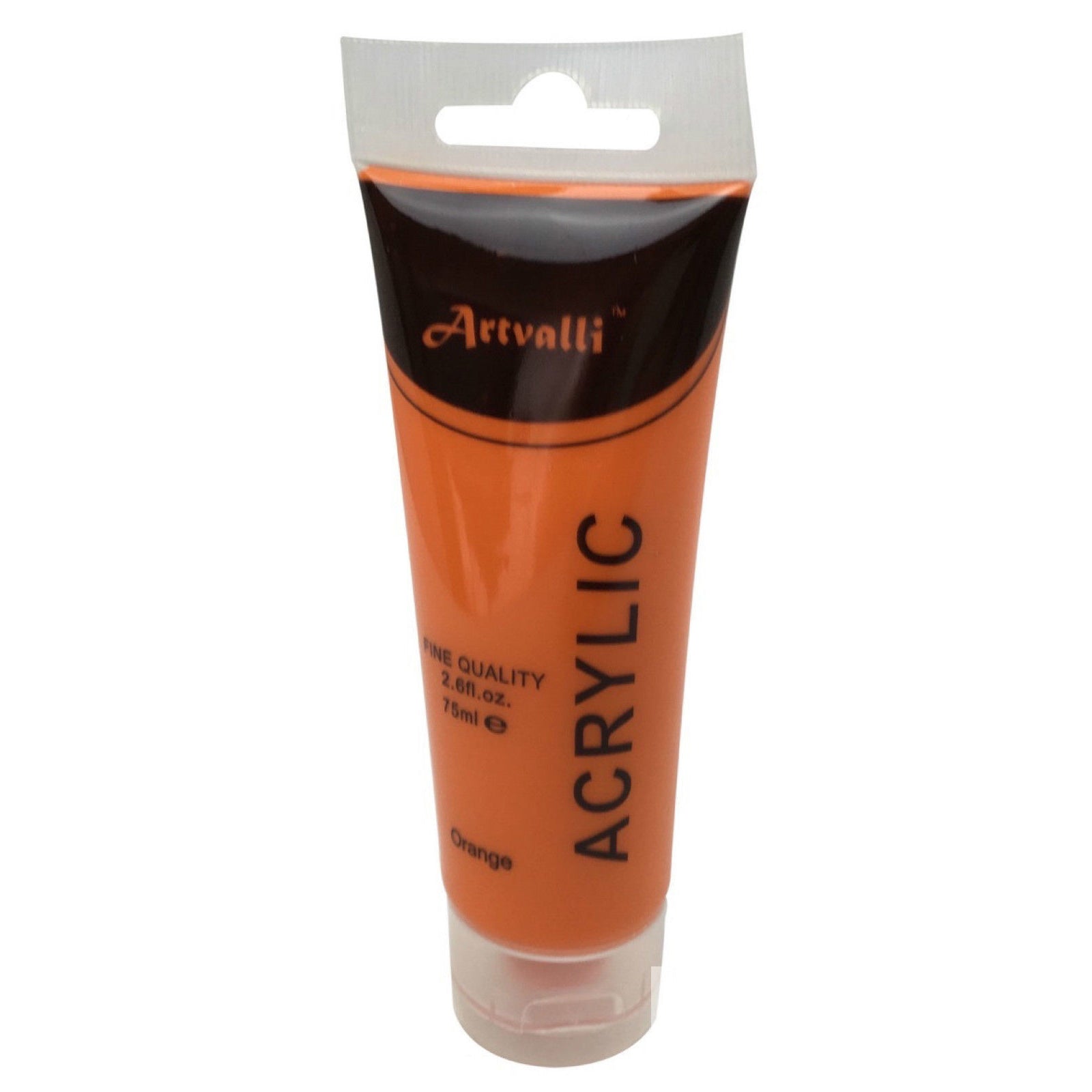 ARTISTS ACRYLIC PAINT Craft 75ml Tube Non Toxic Paints Water Based - Orange 3