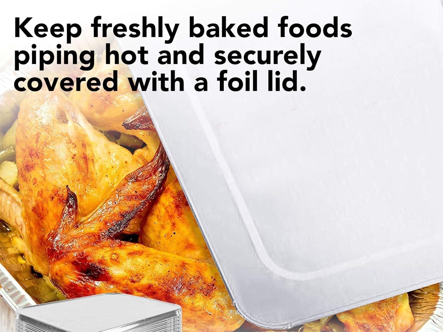 240x Aluminium Disposable Foil Food Container Trays Pans w/ Lids Covers Bulk 14cm*12cm*4.5cm 3