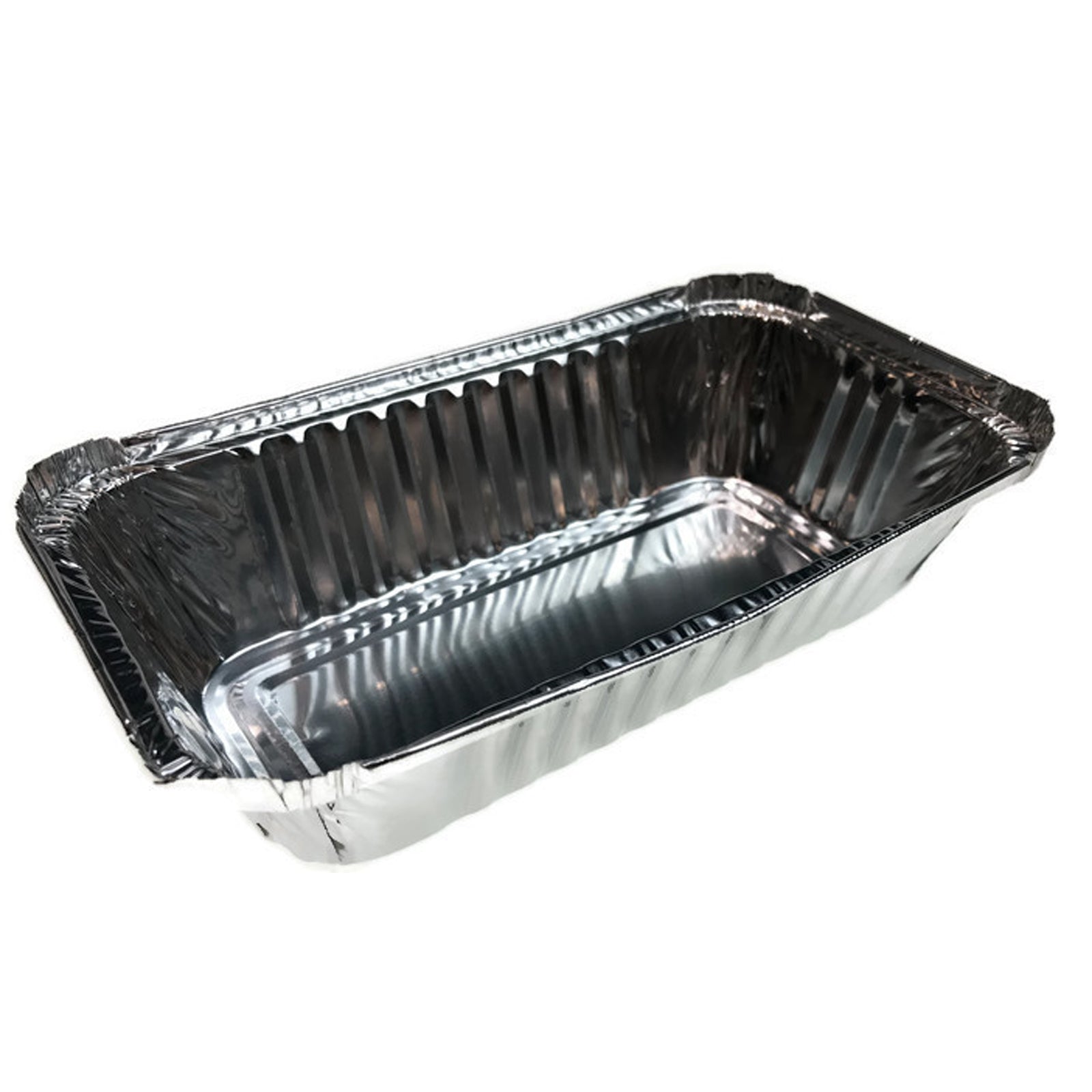 144x Aluminium Disposable Foil Food Container Trays Pans w/ Lids Covers Bulk 20x11x5cm 3