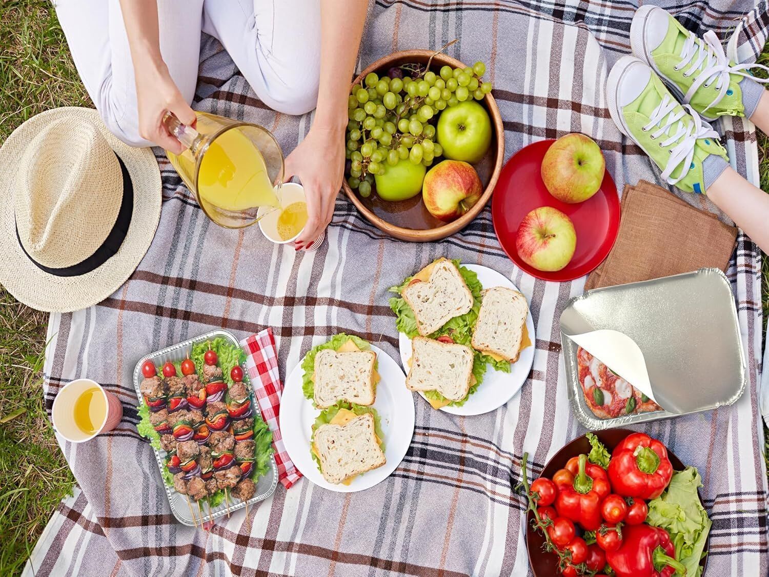 144x Aluminium Disposable Foil Food Container Trays Pans w/ Lids Covers Bulk 22cm*15cm*4.5cm 3