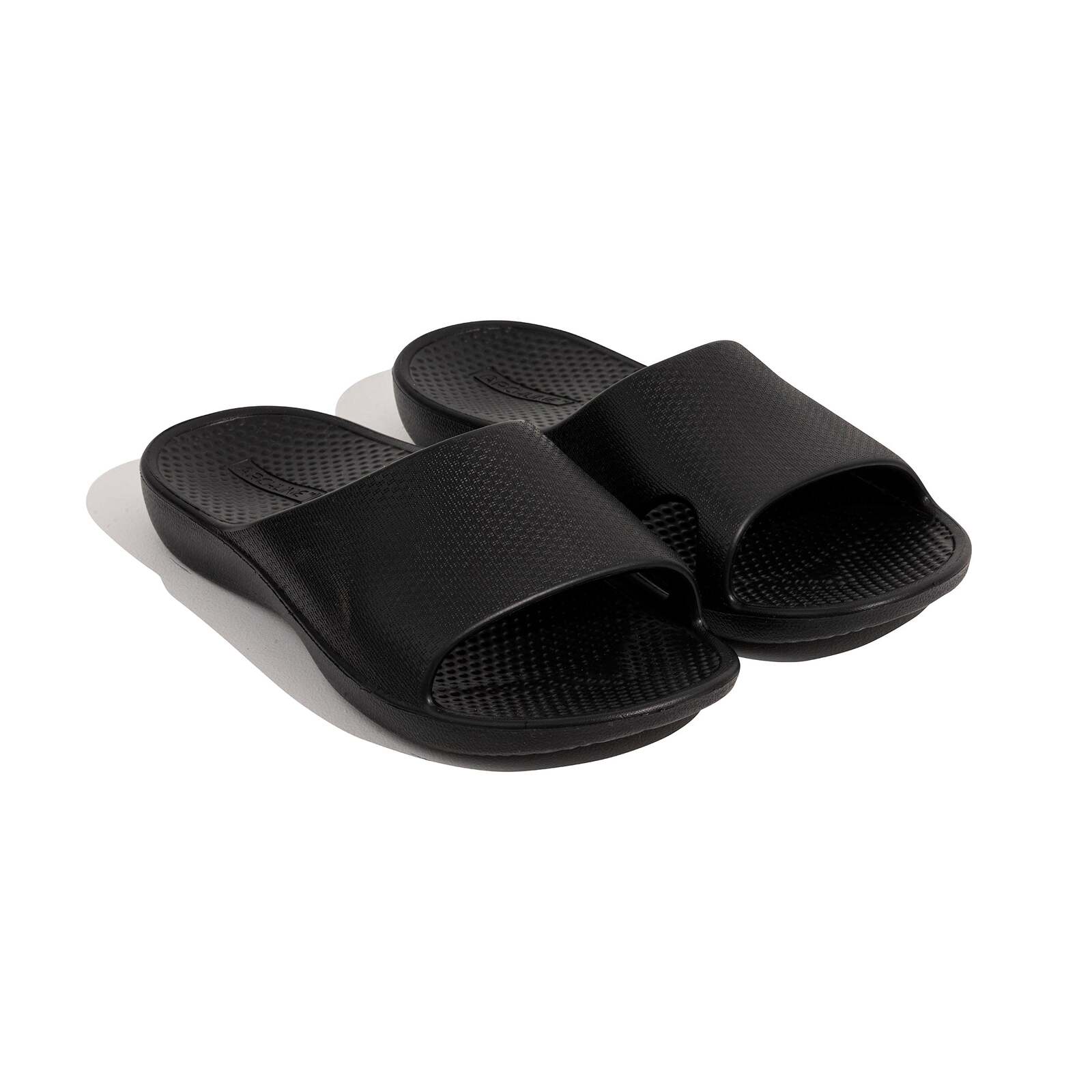 Archline Rebound Orthotic Slides Flip Flop Thongs Slip On Arch Support - Black - Euro 38 4