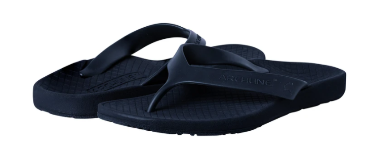 ARCHLINE Flip Flops Orthotic Thongs Arch Support Shoes Footwear - Navy - EUR 41 4