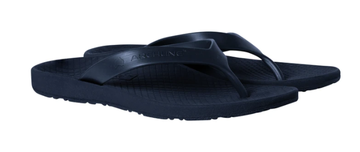 ARCHLINE Flip Flops Orthotic Thongs Arch Support Shoes Footwear - Navy - EUR 41 6