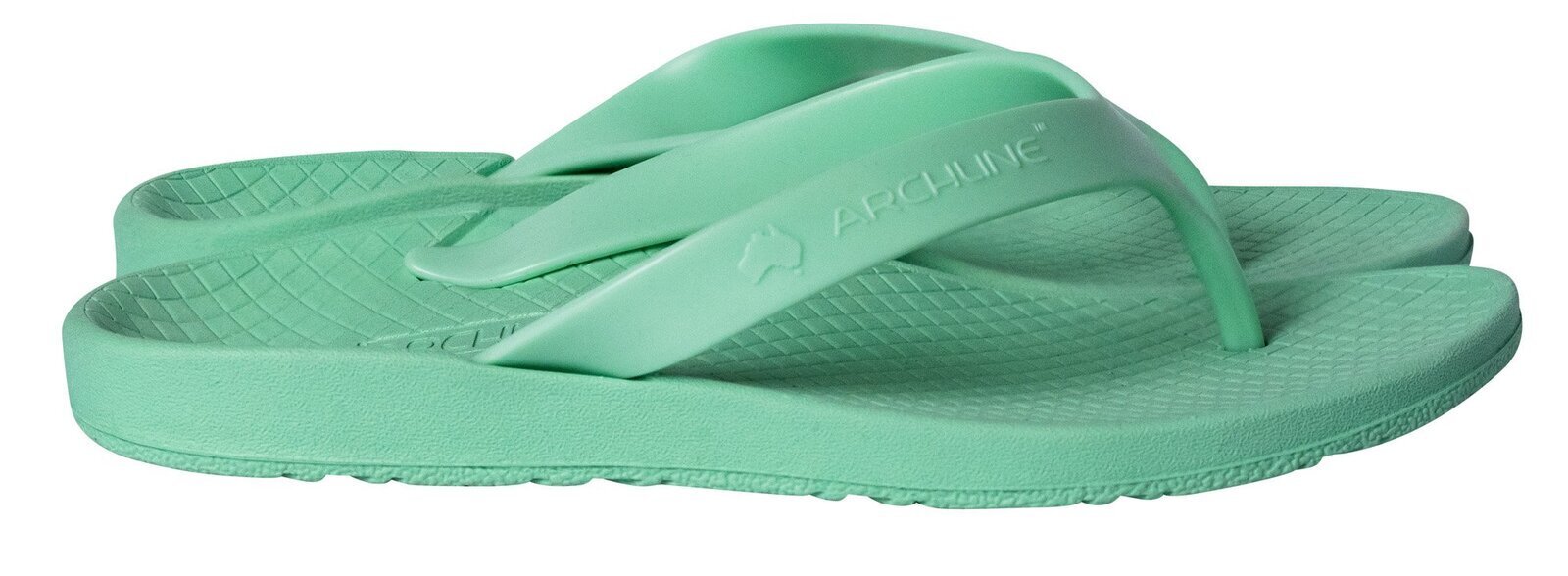 ARCHLINE Orthotic Thongs Arch Support Shoes Footwear Flip Flops - Dew Green - EUR 41 5
