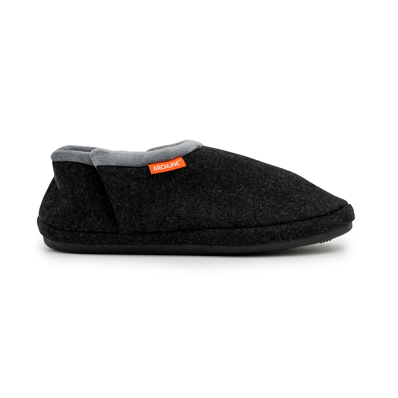 ARCHLINE Orthotic Slippers CLOSED Arch Scuffs Orthopedic Moccasins Shoes in Charcoal Marle - EUR 46 6