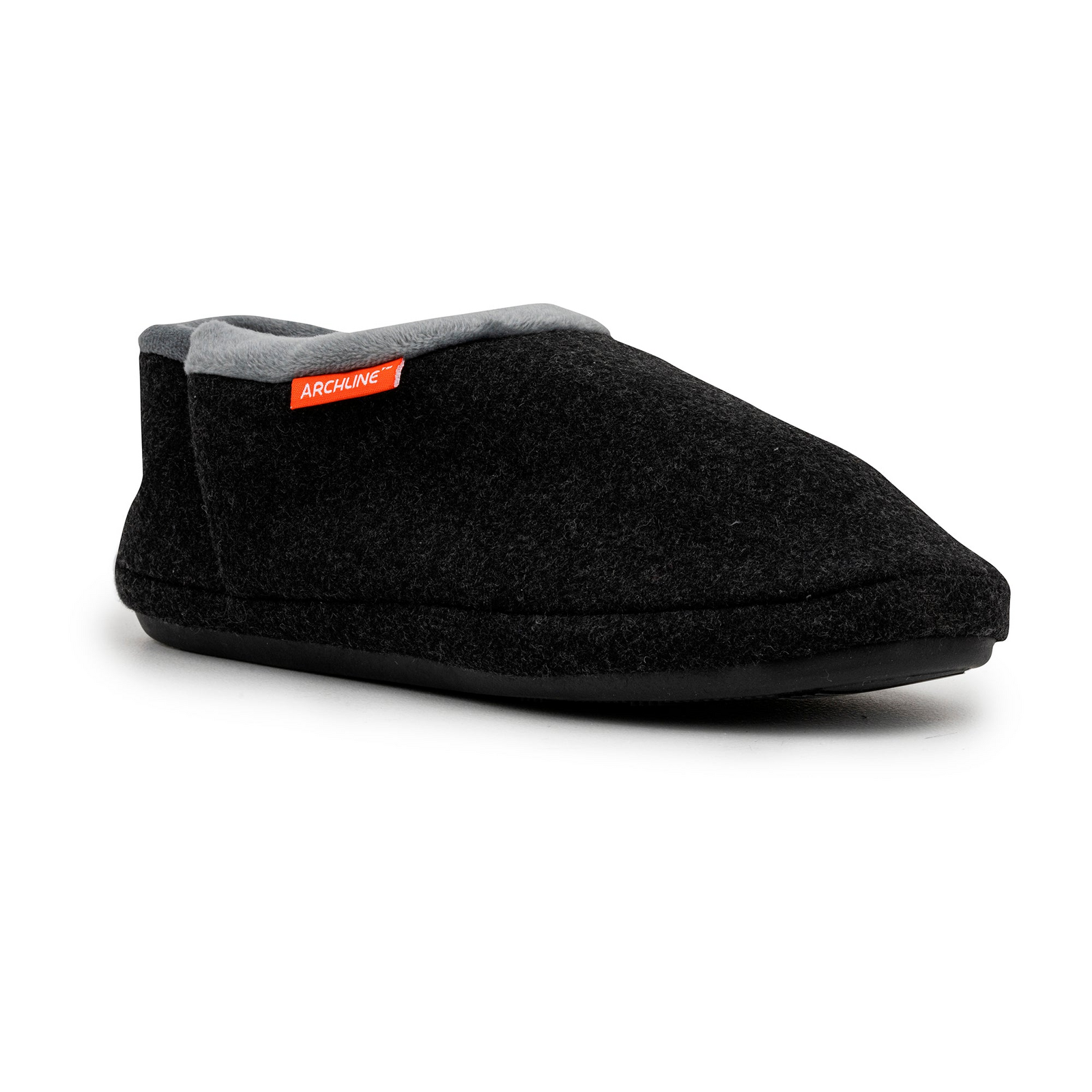 ARCHLINE Orthotic Slippers CLOSED Arch Scuffs Orthopedic Moccasins Shoes in Charcoal Marle - EUR 46 8