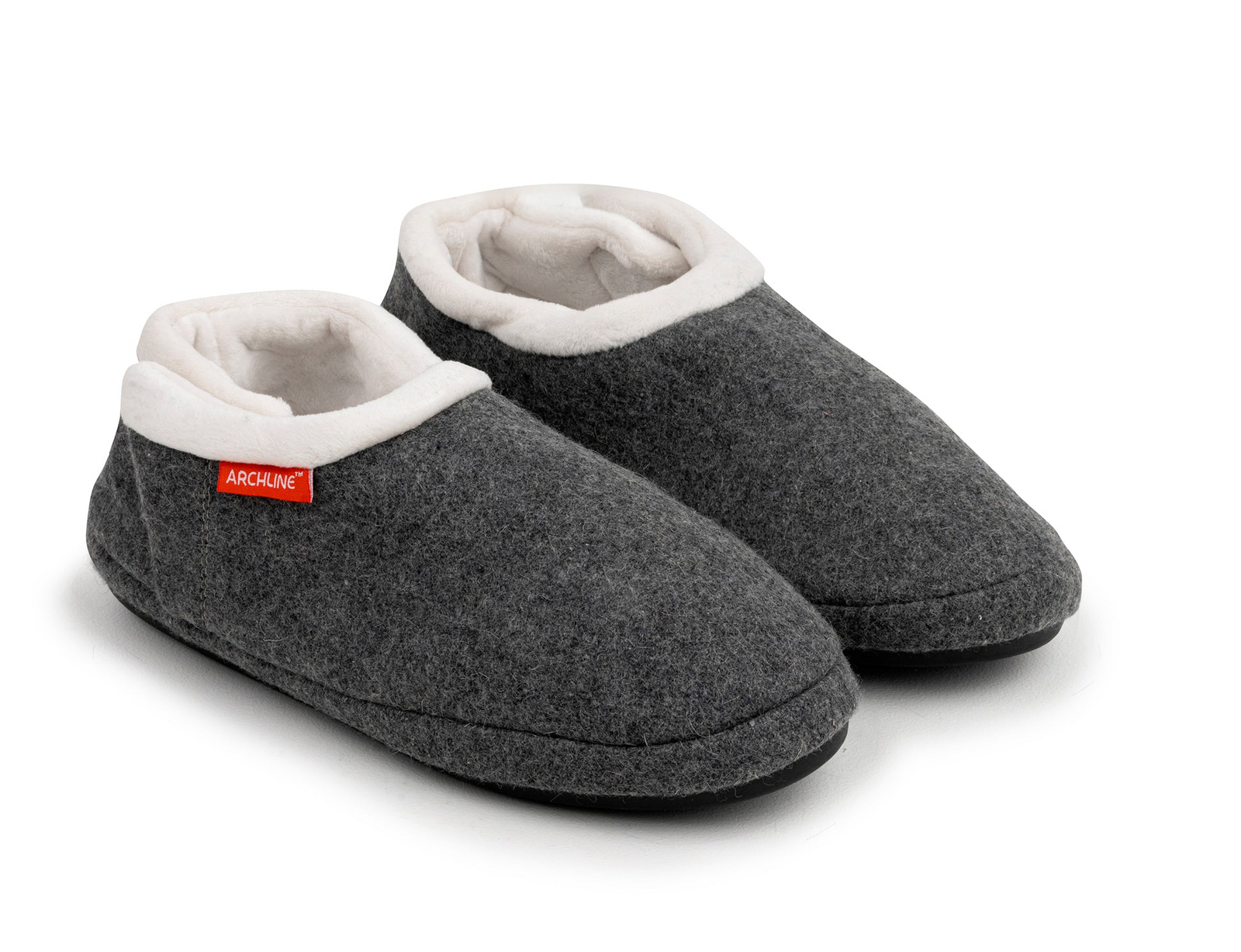 ARCHLINE Orthotic Slippers CLOSED Arch Scuffs Orthopedic Moccasins Shoes in Grey Marle - EUR 47