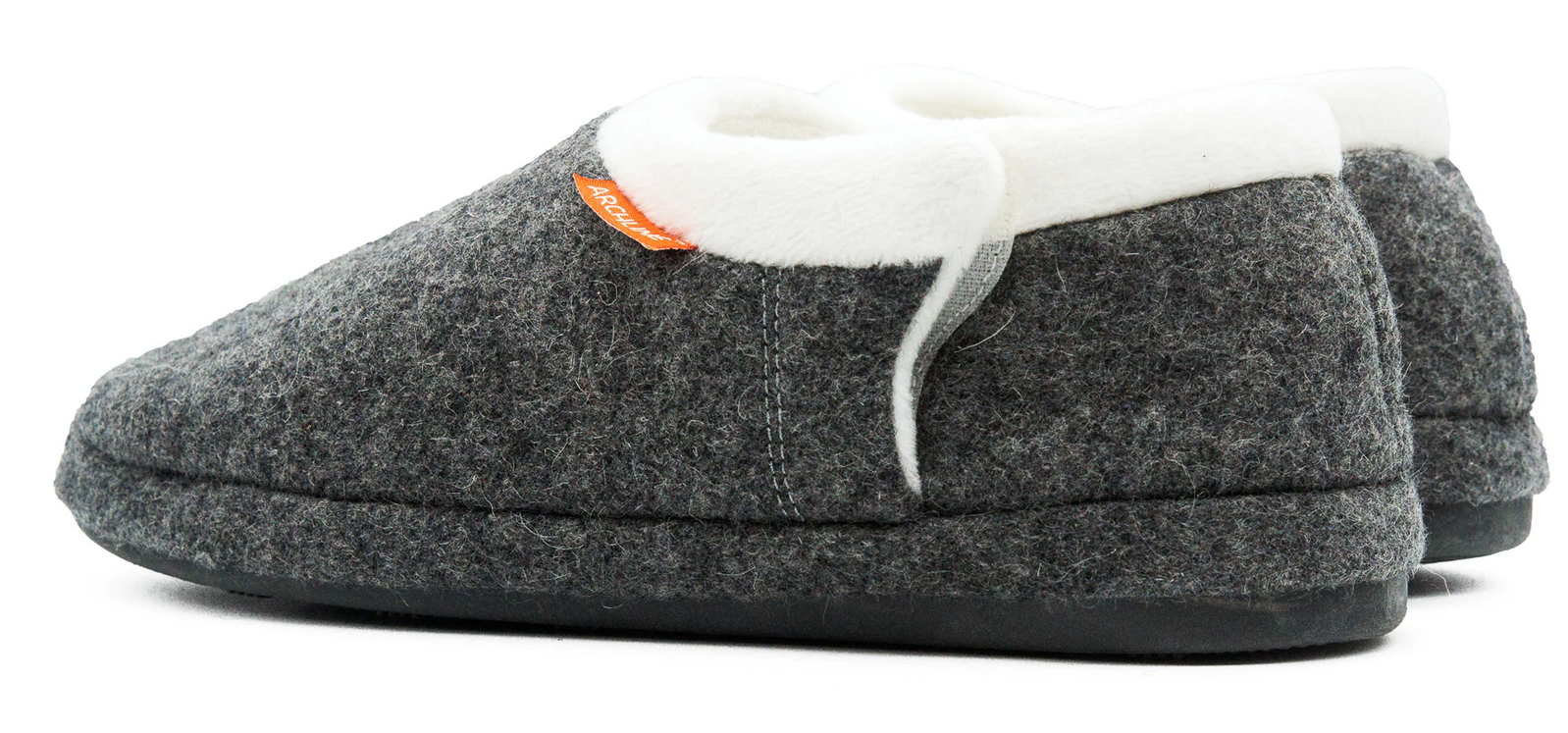 ARCHLINE Orthotic Slippers CLOSED Arch Scuffs Orthopedic Moccasins Shoes in Grey Marle - EUR 47 7