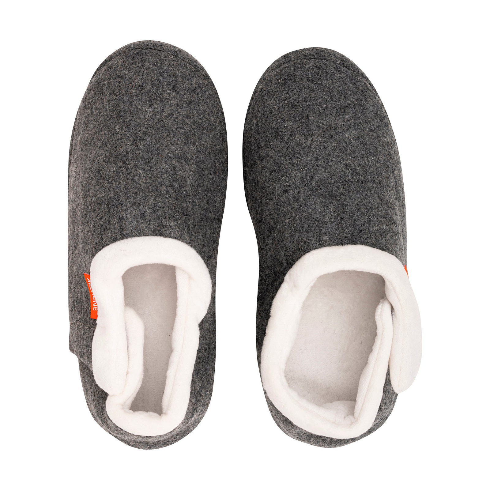 ARCHLINE Orthotic Slippers CLOSED Arch Scuffs Orthopedic Moccasins Shoes in Grey Marle - EUR 47 8