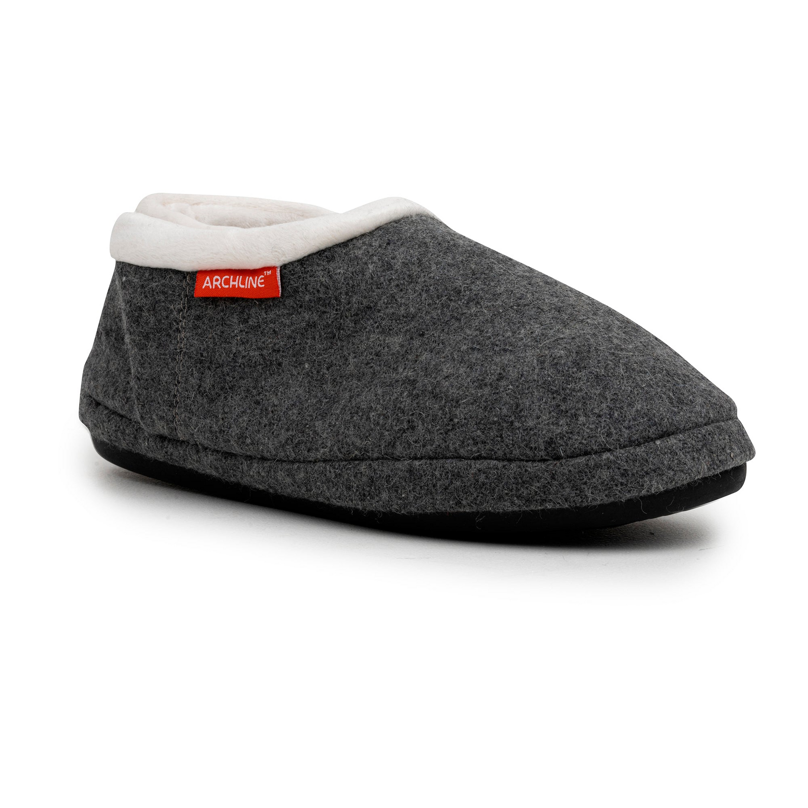 ARCHLINE Orthotic Slippers CLOSED Arch Scuffs Orthopedic Moccasins Shoes in Grey Marle - EUR 47 9