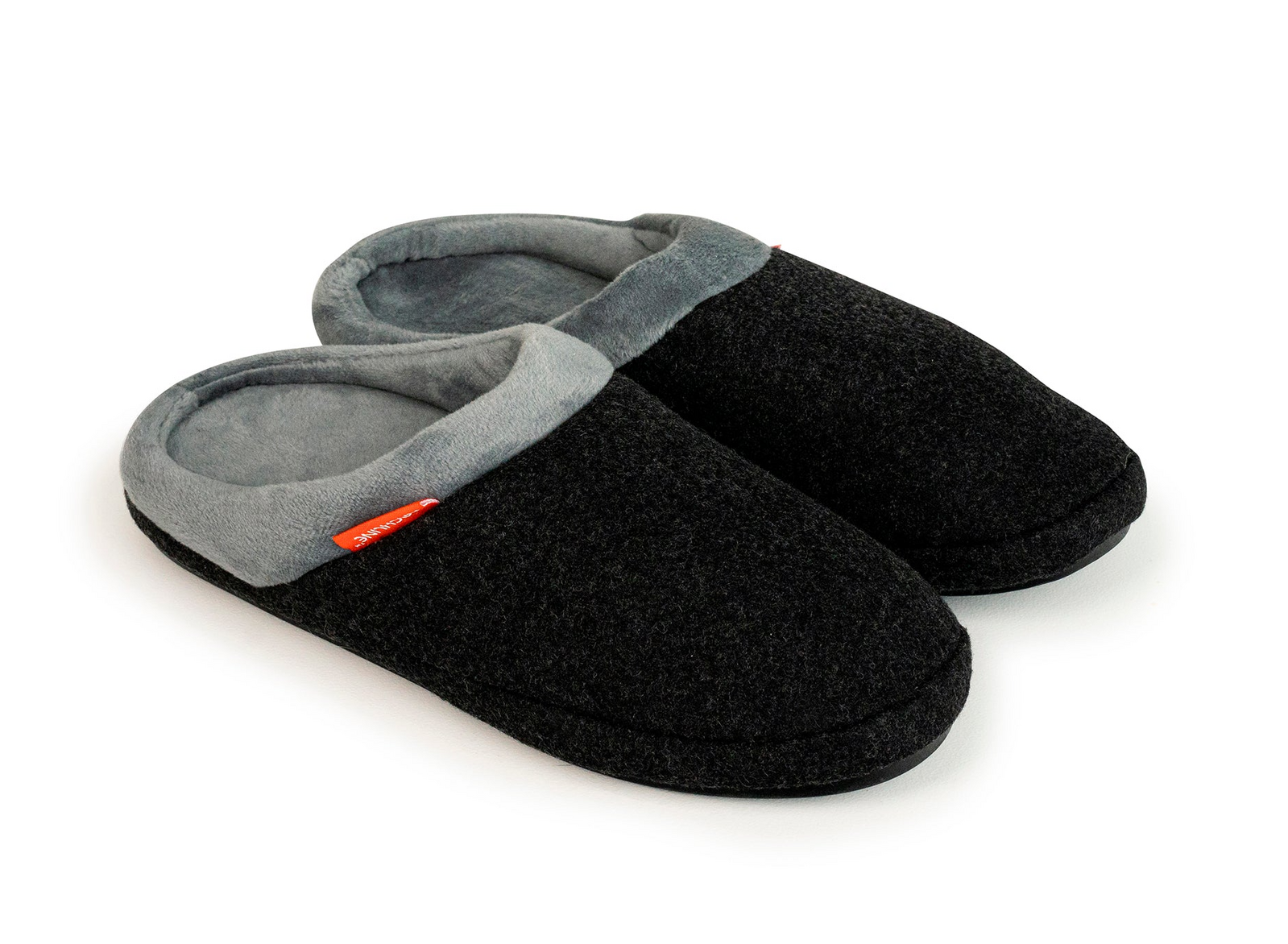 ARCHLINE Orthotic Slippers Slip On Arch Scuffs Orthopedic Moccasins in Charcoal Marle - EUR 40
