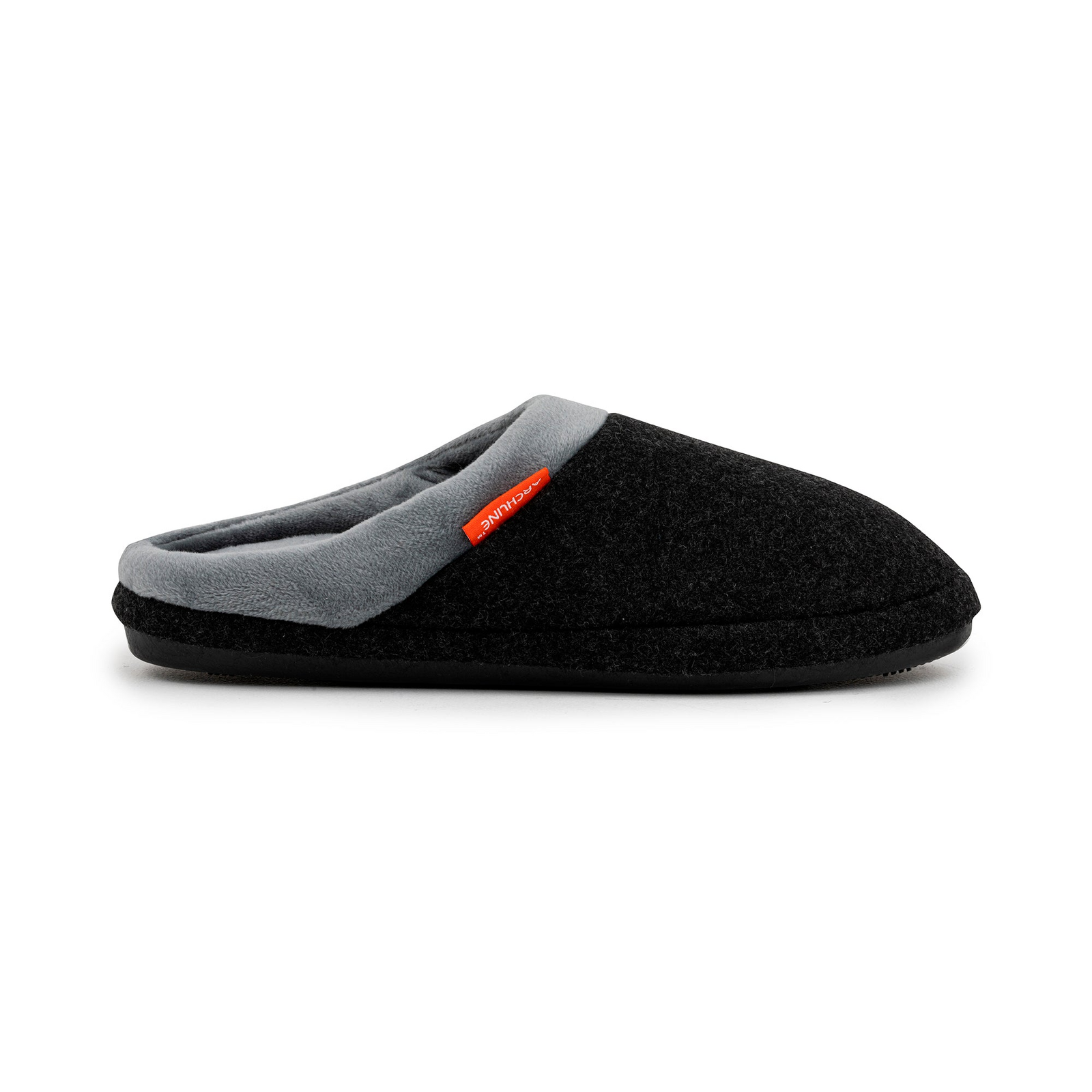 ARCHLINE Orthotic Slippers Slip On Arch Scuffs Orthopedic Moccasins in Charcoal Marle - EUR 44 8