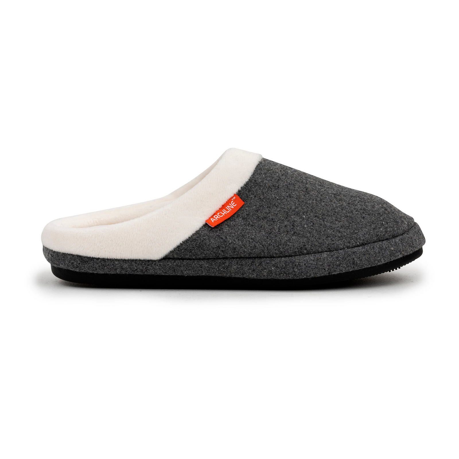 ARCHLINE Orthotic Slippers Slip On Arch Scuffs Orthopedic Moccasins in Grey Marle - EUR 47 8