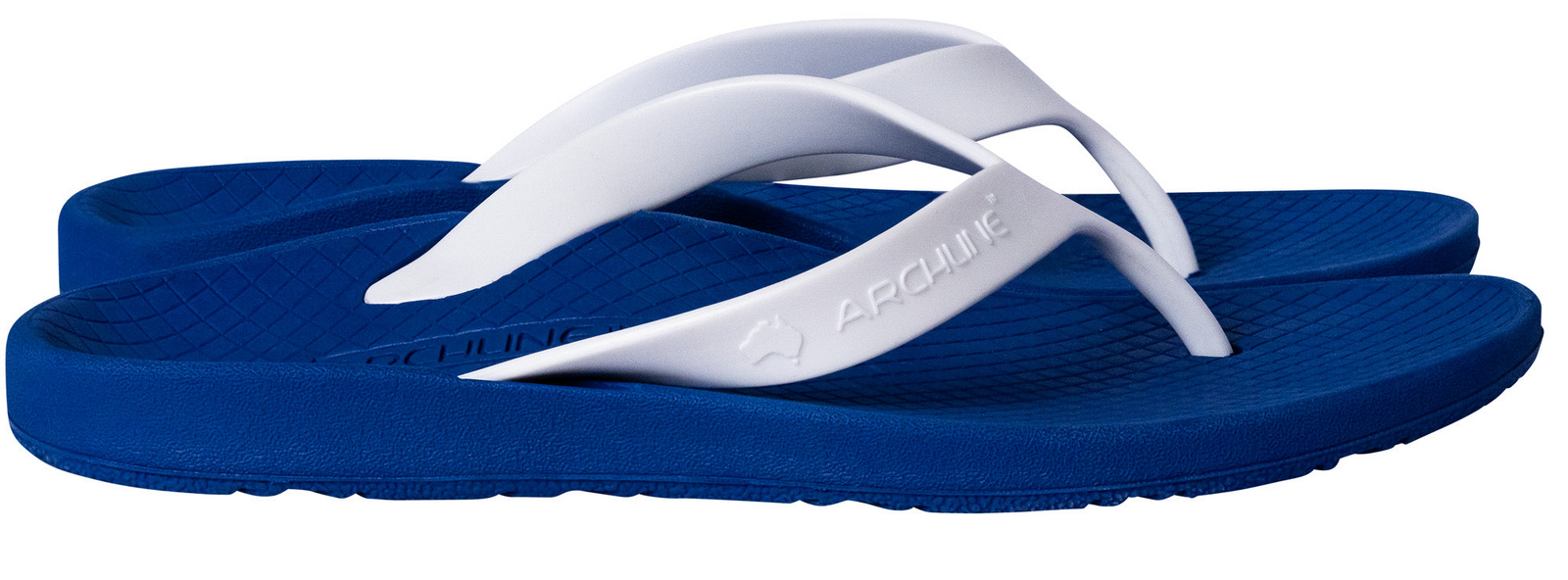 ARCHLINE Orthotic Thongs Arch Support Shoes Footwear Flip Flops Orthopedic - Blue/White  - EUR 38 9