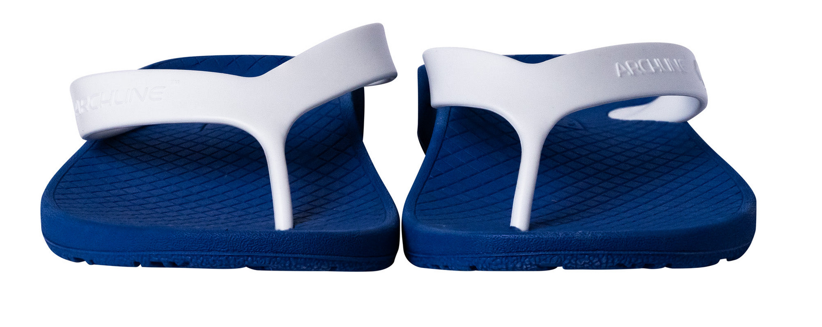 ARCHLINE Orthotic Thongs Arch Support Shoes Footwear Flip Flops Orthopedic - Blue/White  - EUR 39 11