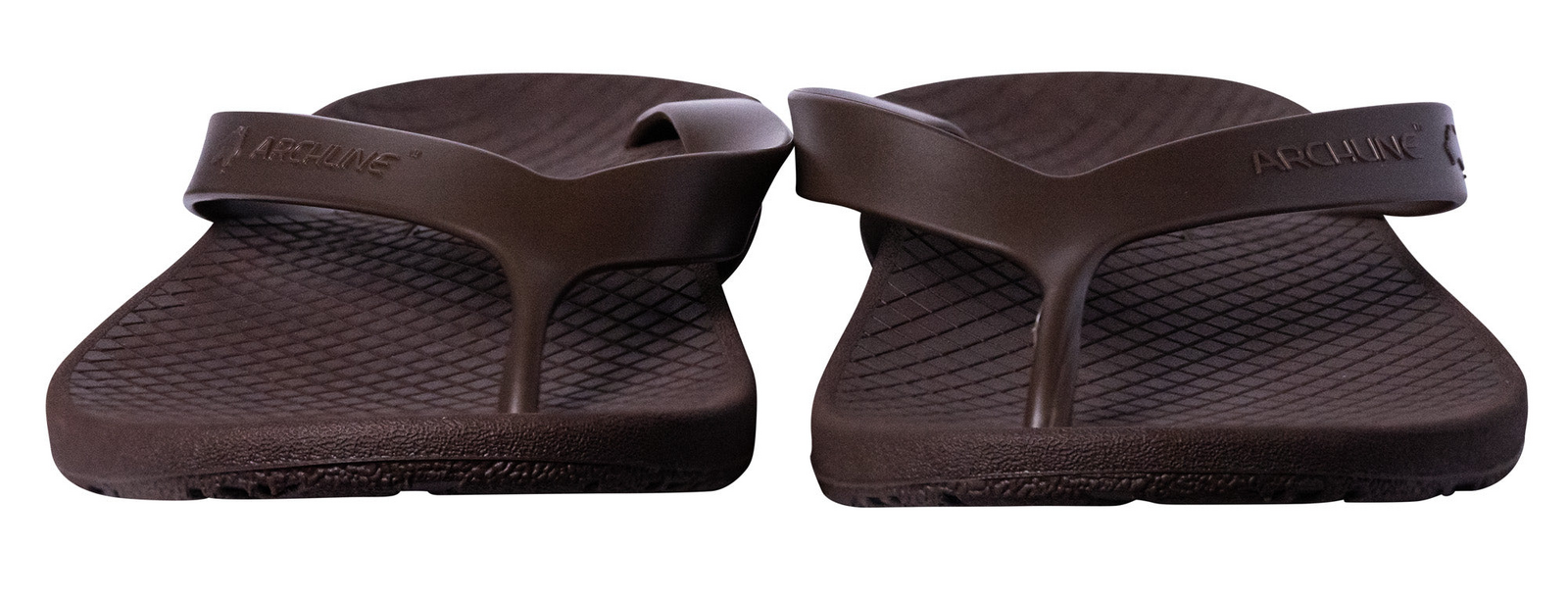 ARCHLINE Orthotic Thongs Arch Support Shoes Footwear Flip Flops Orthopedic - Brown/Brown - EUR 42 7