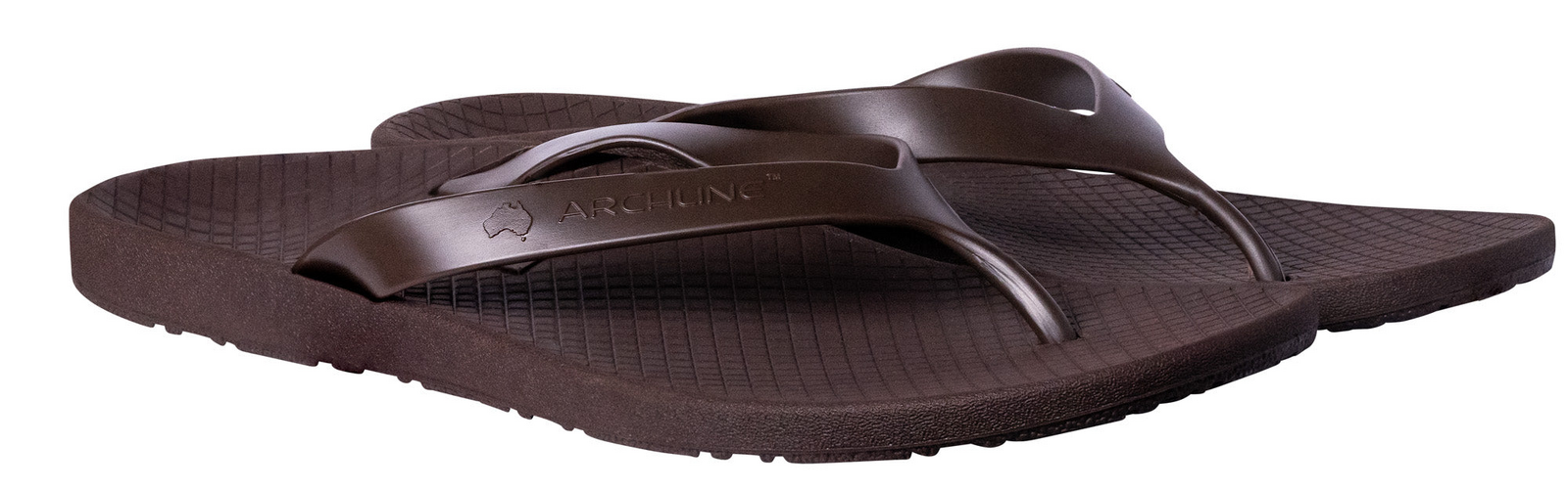 ARCHLINE Orthotic Thongs Arch Support Shoes Footwear Flip Flops Orthopedic - Brown/Brown - EUR 44 6
