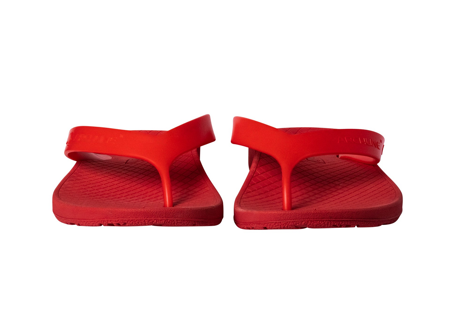 ARCHLINE Orthotic Thongs Arch Support Shoes Footwear Flip Flops Orthopedic - Red/Red  - EUR 45 7