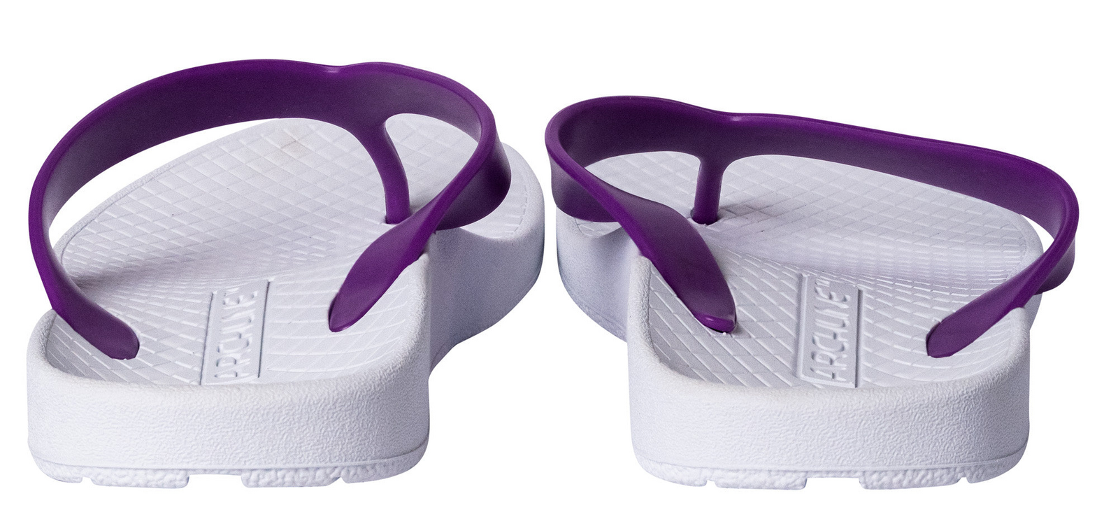 ARCHLINE Orthotic Thongs Arch Support Shoes Footwear Flip Flops Orthopedic - White/Fuchsia - EUR 41 5
