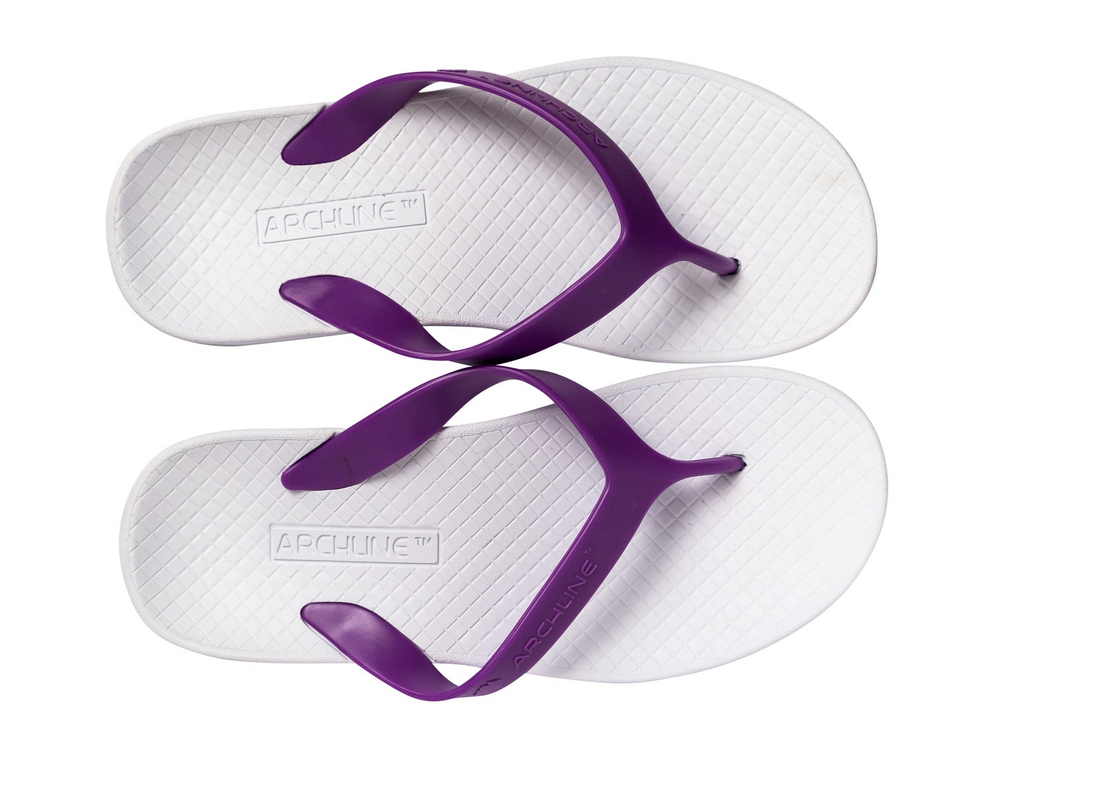 ARCHLINE Orthotic Thongs Arch Support Shoes Footwear Flip Flops Orthopedic - White/Fuchsia - EUR 41 9
